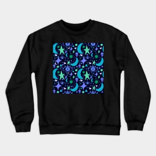 Witchy Pattern Crewneck Sweatshirt